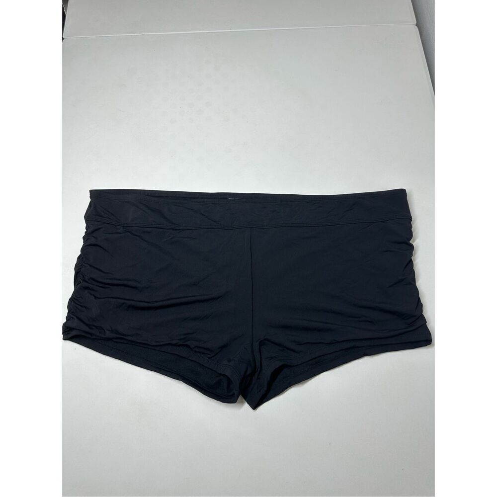Decree Surf Shorts Swim Bikini Bottoms Black Women's Size 1X